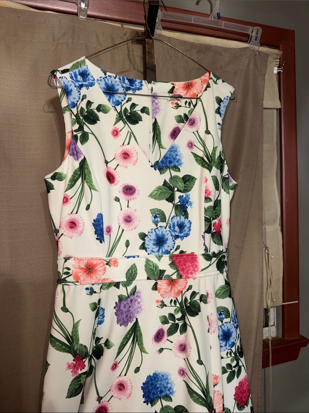 Calvin Klein' Floral Fit-and-Flare Dress size 12 - Picture 2 of 4